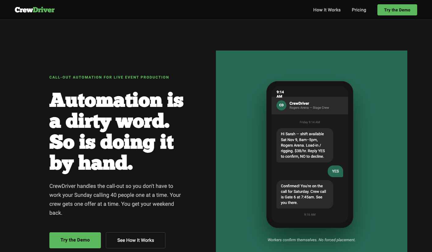 Automation is a dirty word