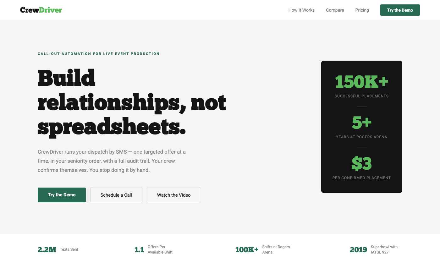 Build relationships, not spreadsheets